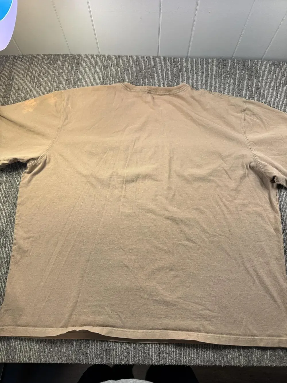 Carhartt Shirt Mens 3XL Beige Pocket Workwear Tagless Tee Henley Lot 2